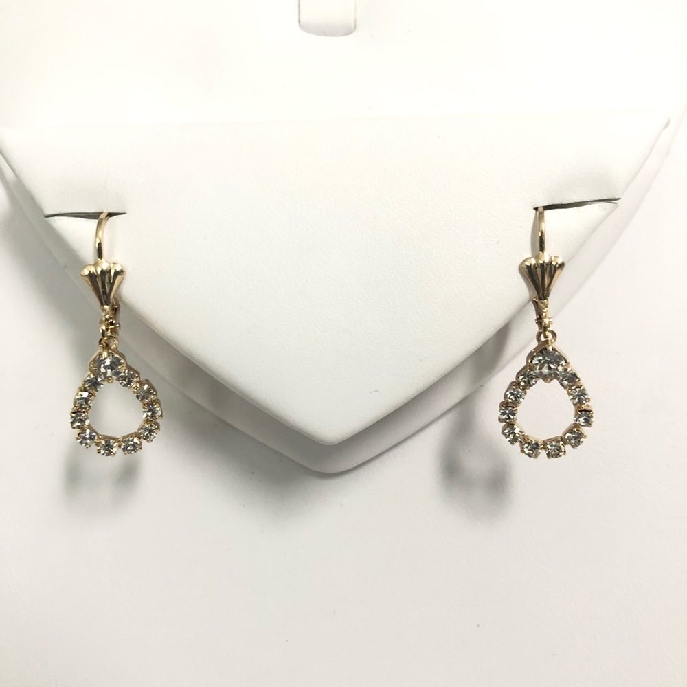 18k Gold Filled CZ Earrings - Picture 5 of 8